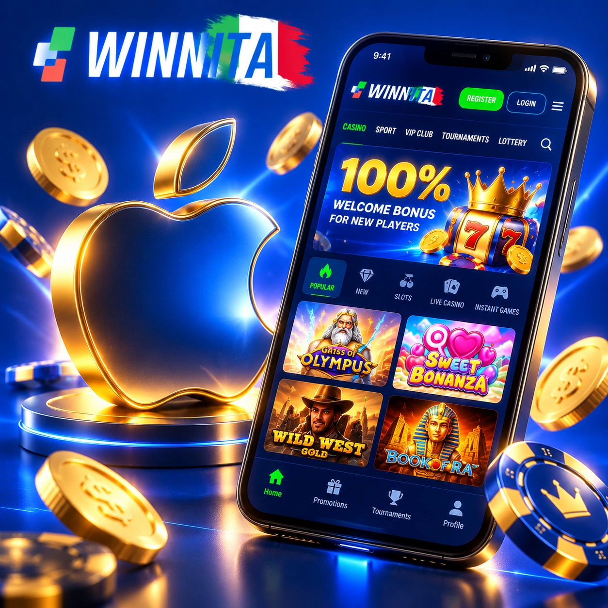 Download dell'App iOS di Winnita